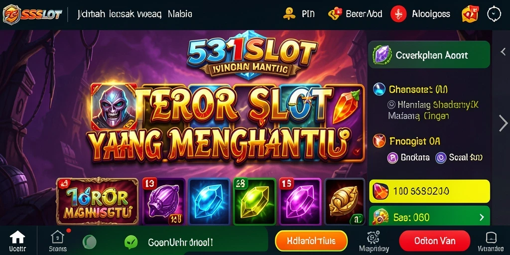 Tangkapan layar menampilkan gameplay menegangkan dalam 531SLOT.