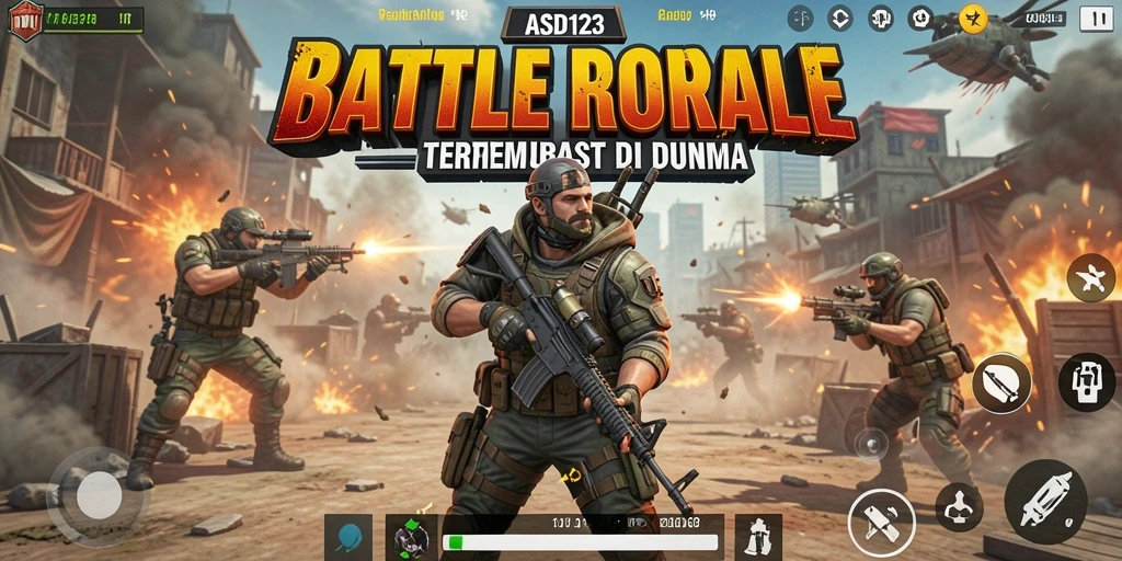 Tampilan pertarungan sengit dalam gameplay <strong>ASD123</strong> yang menegangkan.