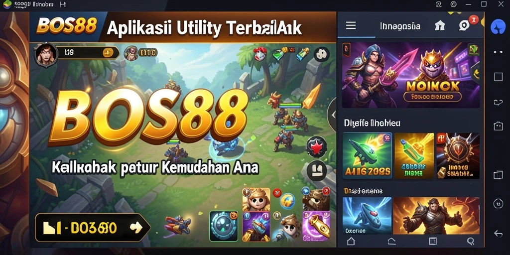 Tampilan antarmuka BOS88 yang sederhana dan intuitif.