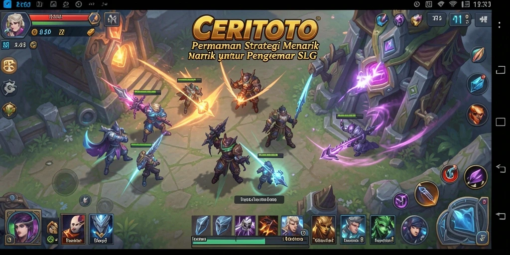 Screenshot CERITOTO menampilkan aksi seru dalam permainan strategi.