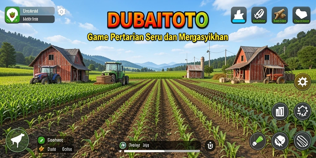 Gameplay seru saat bertani di DUBAITOTO.