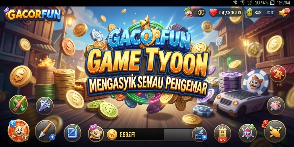 Tampilan permainan GACORFUN yang mendebarkan dalam dunia Tycoon.