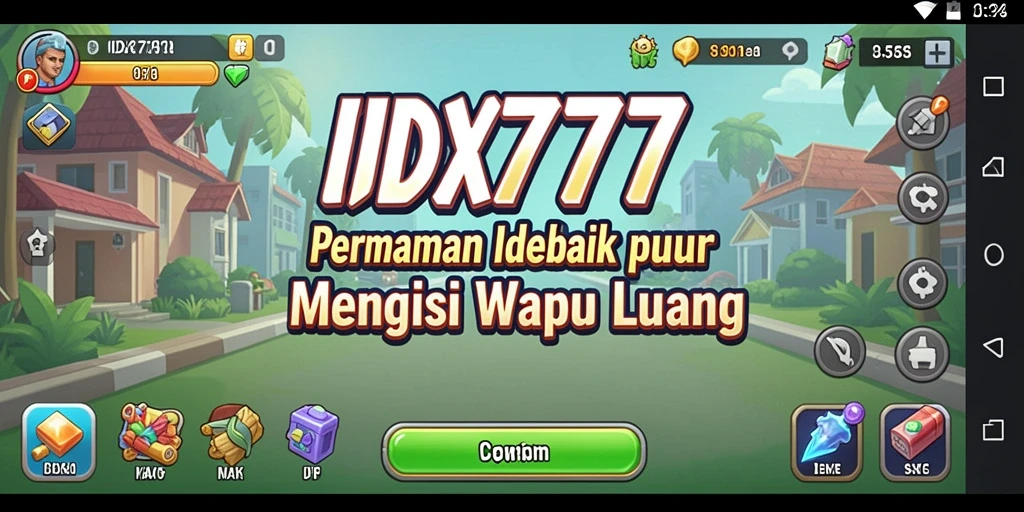 Tampilan gameplay <strong>IDX777</strong> yang seru dan penuh warna.