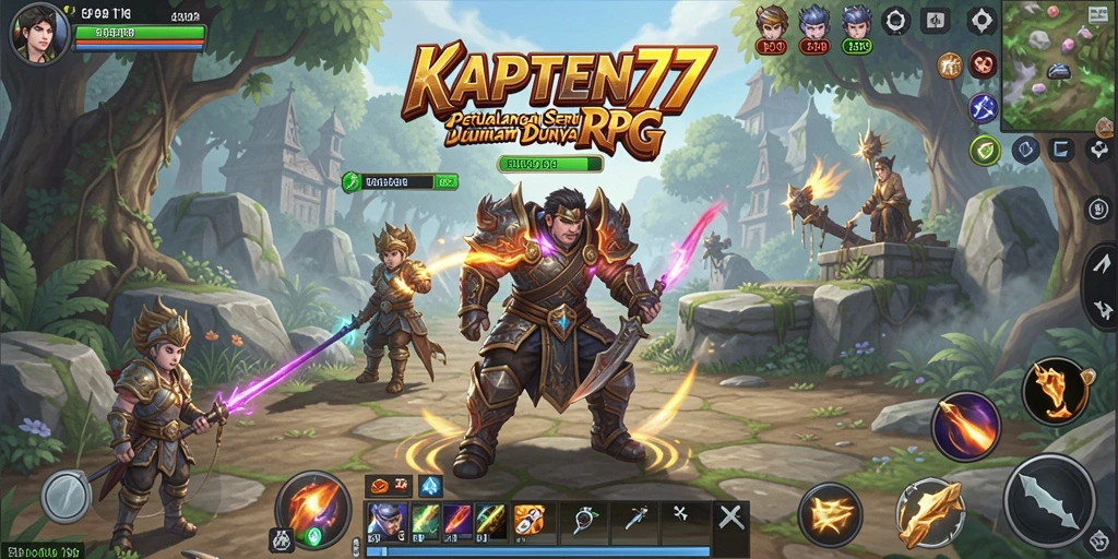 Tampilan gameplay KAPTEN77 yang memukau dan menantang dalam dunia RPG.