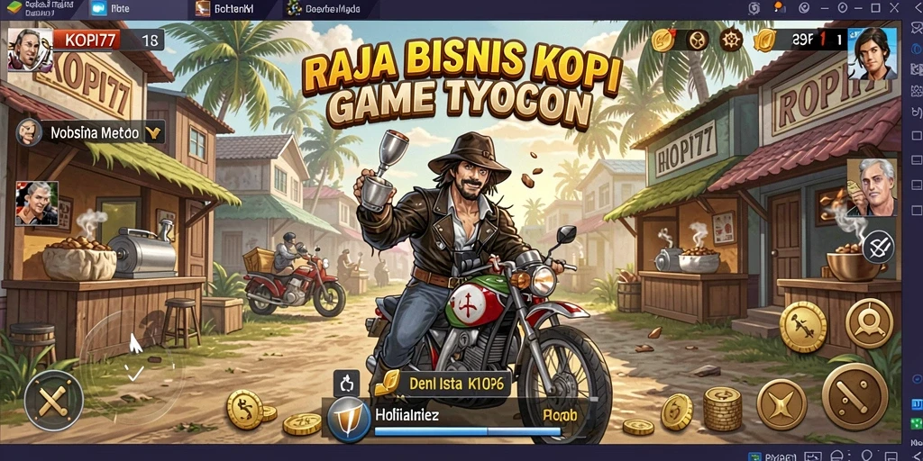 Gameplay KOPI77 yang menarik dengan aktivitas bisnis kedai kopi.
