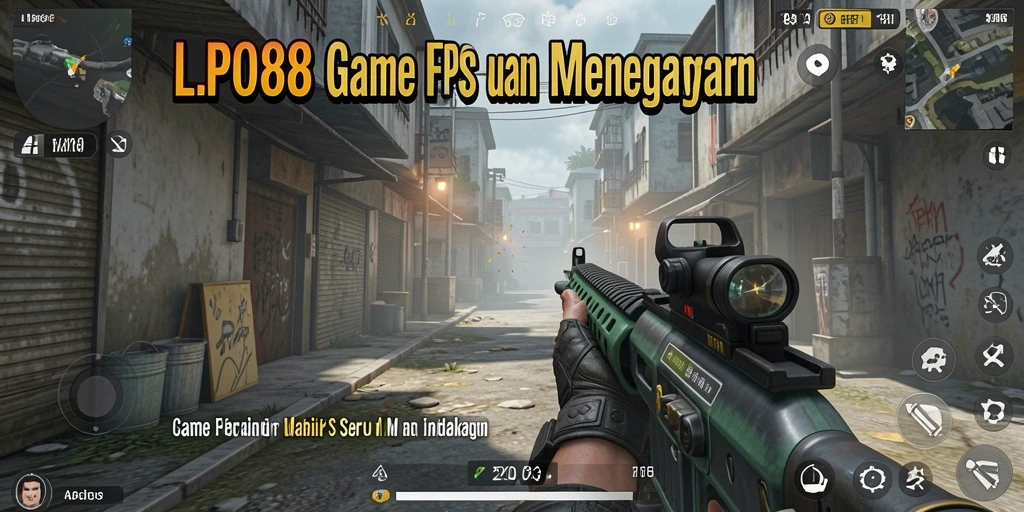 Gameplay LPO88 yang intens dengan aksi tembak-menembak.