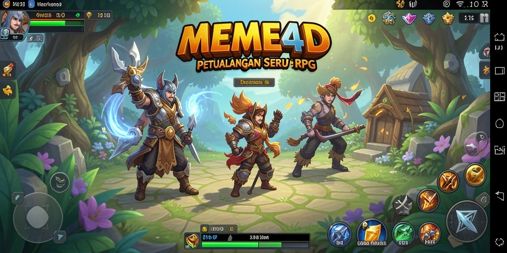 Tampilan gameplay RPG yang menarik dan penuh aksi.
