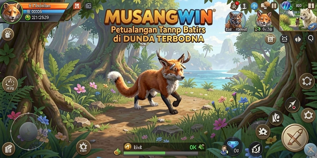 Tampilan menakjubkan saat menjelajahi dunia Open World di MUSANGWIN.