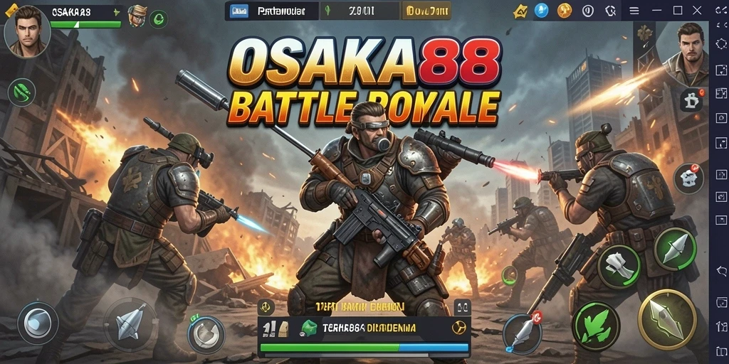 Gameplay intens OSAKA88 di medan pertempuran yang mendebarkan.