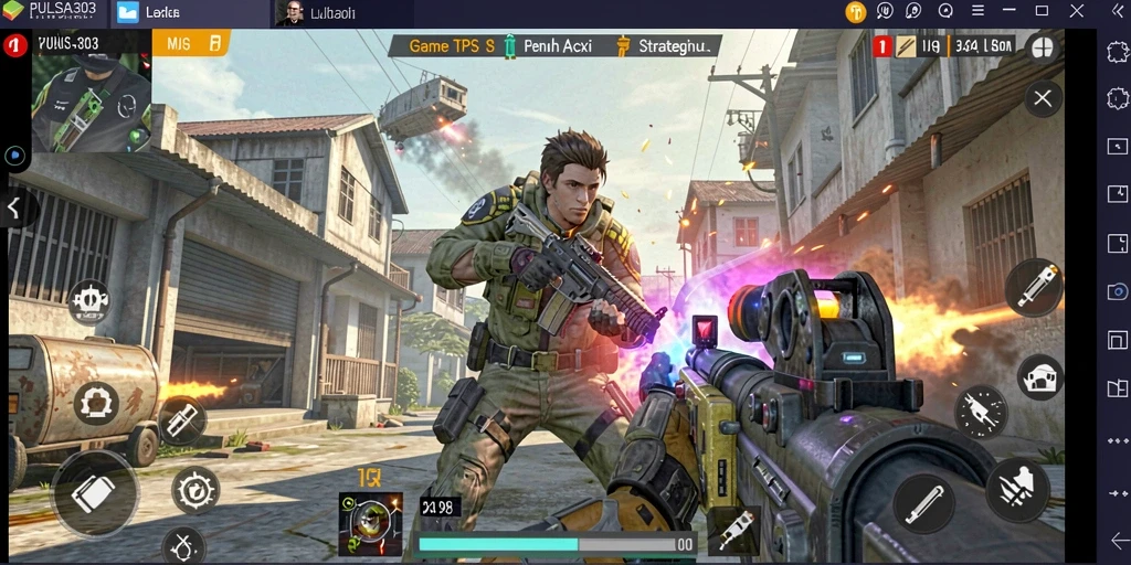 Tampilan gameplay intens dalam PULSA303 dengan pertempuran seru.