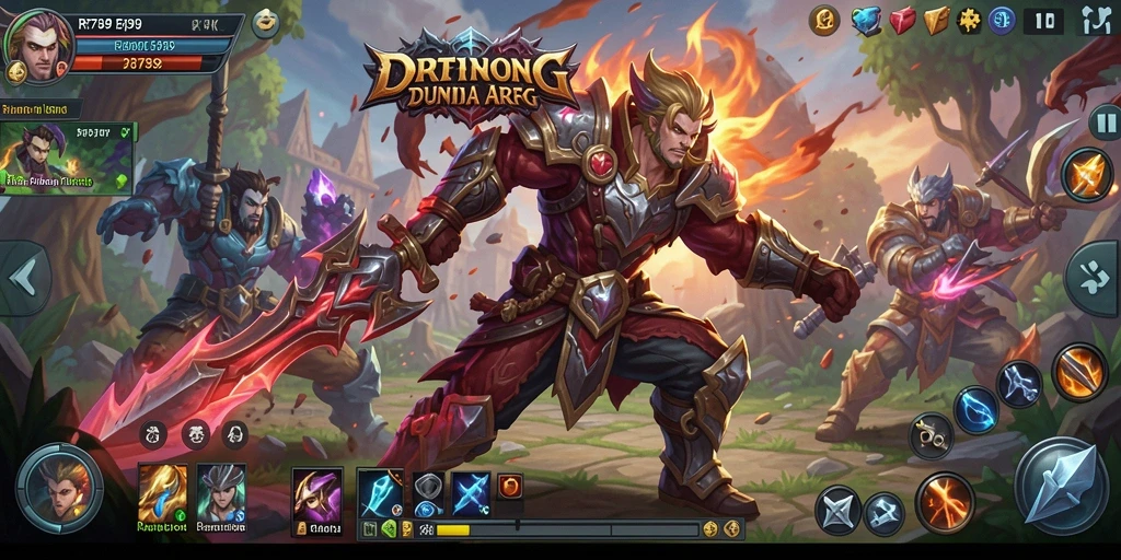 Tampilan menarik dari gameplay pertempuran di RR789.