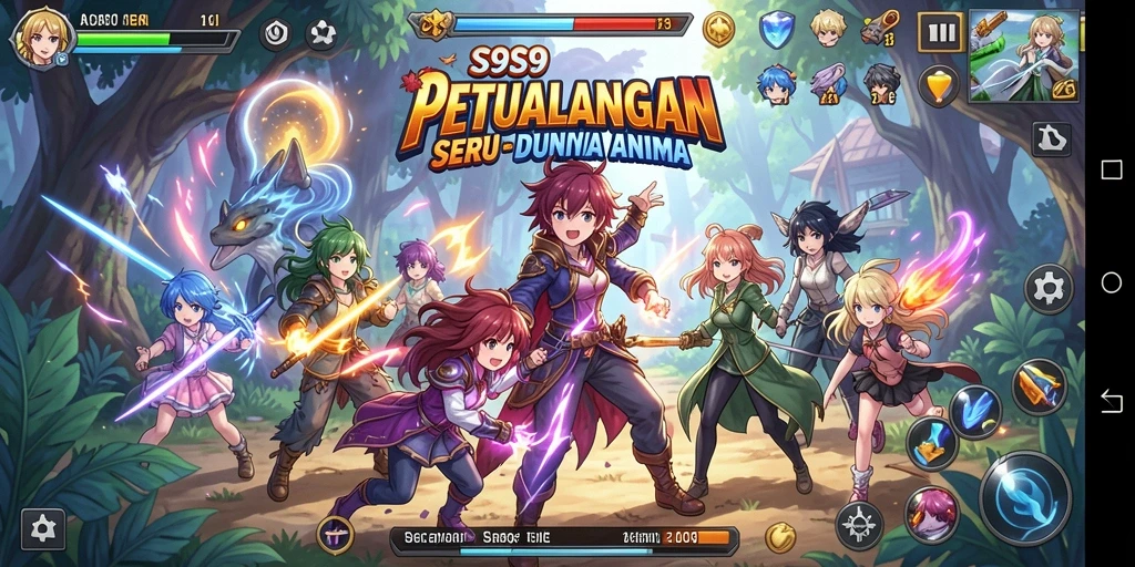 Tampilan gameplay seru dari S9S9 yang penuh aksi.