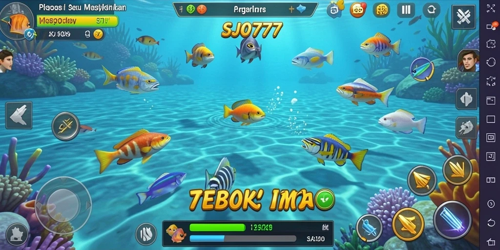 Screenshot gameplay menampilkan serunya menangkap ikan di SJO777.