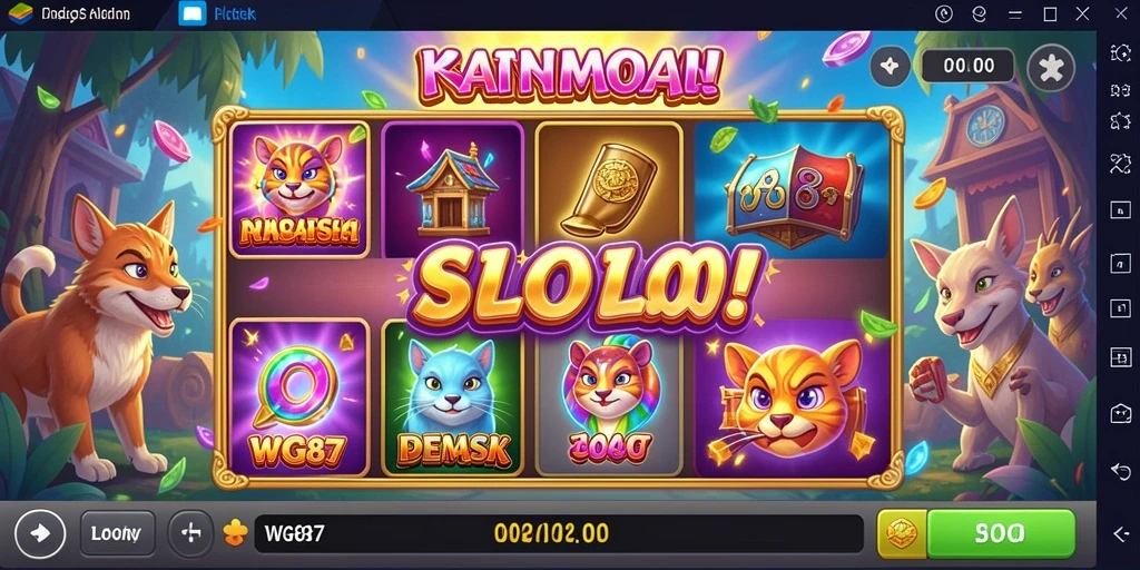 Tampilan gameplay WG87 yang memukau dengan fitur slot menarik.