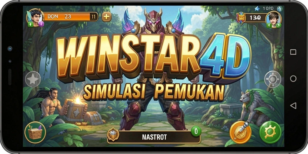 Screenshot dari gameplay <strong>WINSTAR4D</strong> yang menunjukkan interaksi menarik antar pemain.