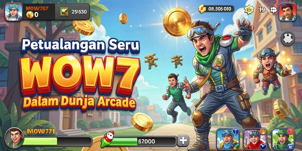 Tampilan gameplay WOW77 yang penuh warna dan seru.